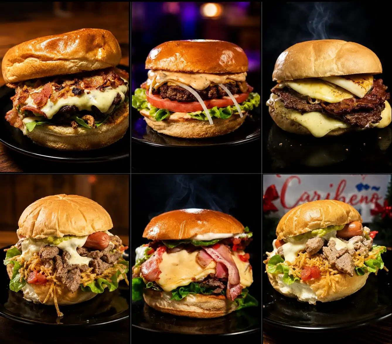 Hamburguesas de Sabor Caribeño
