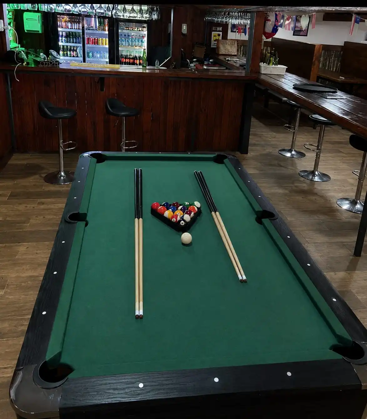 Mesa de pool del local